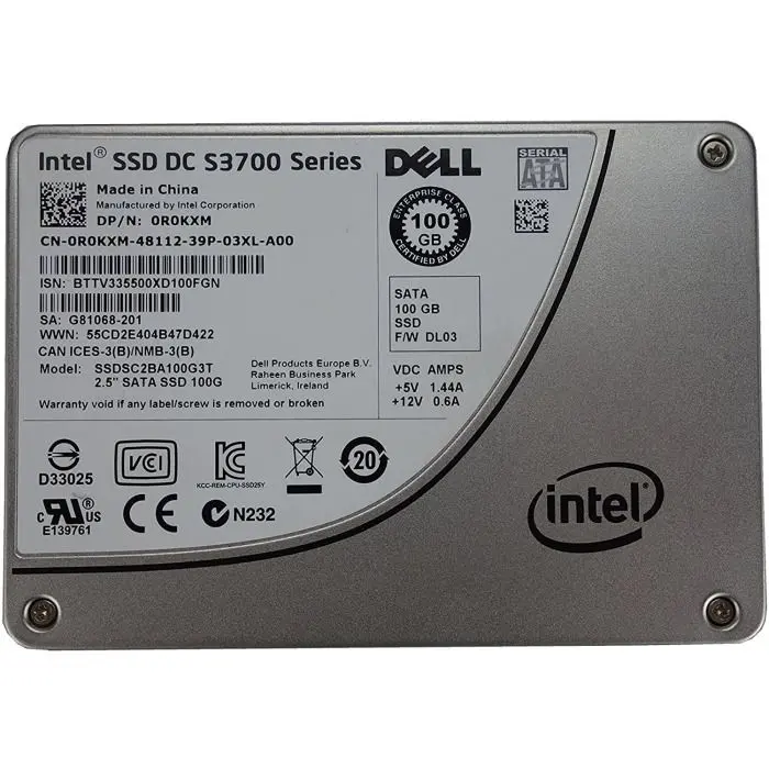 Dysk twardy Dell 100GB SSD SATA 6G 2.5" R0KXM