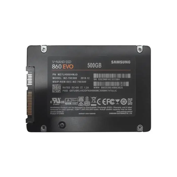 Dysk twardy Samsung 500GB SSD SATA 6G 2.5" MLC MZ7LH500HMJD