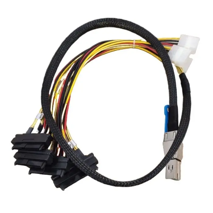 Kabel SAS SFF-8644 do 4xSFF-8482 75cm