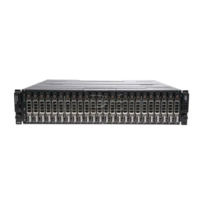 Storage Array Dell PowerVault MD3220 with 2x SAS controller , 2x PSU, rails