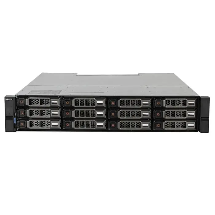 Storage Array Dell PowerVault ME4012 with 2x1TB SAS, 2x 4x10GbE BASE-T, 2x PSU, Rails