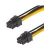 Kabel zasilający Akyga adapter PCI-e 6 pin AK-CA-49