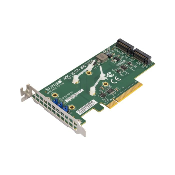 Adapter na dyski Supermicro 2x M.2 2280 PCIe 3.0 x8 AOC-SLG3-2M2