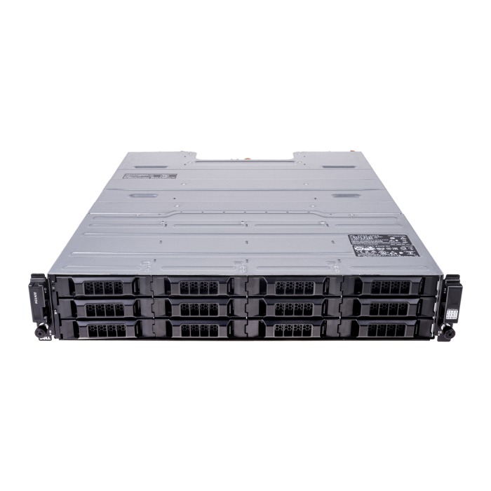 Disk shelf Dell PowerVault MD1400 with 2xEMM 4xSFF-8644 12Gb SAS, 6xDell 2TB 7.2K SAS 6G 3.5", 2xPSU AC, rails
