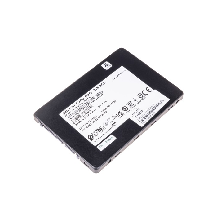 Dysk twardy Cisco 3.84TB SSD SATA 6G 2.5" TLC RI AES-256 MTFDDAK3T8TDS-1AW1ZABYY