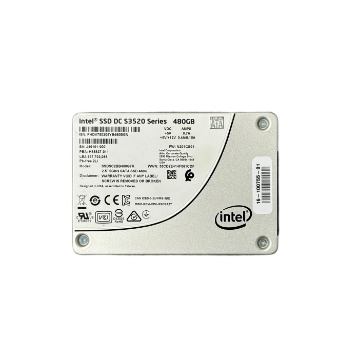 Dysk twardy Cisco 480GB SSD SATA 6G 2.5" MLC RI 16-100755-01