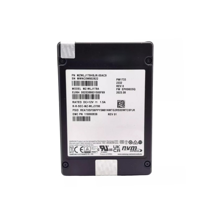 Dysk twardy Dell 1.92TB SSD NVMe PCIe 3.0x4 U.2 2.5" TLC RI 118000838