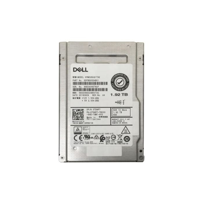 Dysk twardy Dell 1.92TB SSD SAS 12G 2.5" TLC RI TDNP7