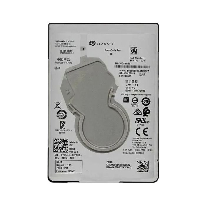 Dysk twardy Dell 1TB 7.2K HDD SATA 6G 2.5" 512n 128MB 2C5G4