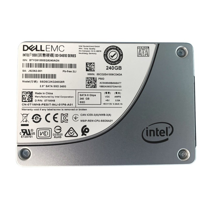 Dysk twardy Dell 240GB SSD SATA 6G 2.5" TLC MU 512e T1WH8