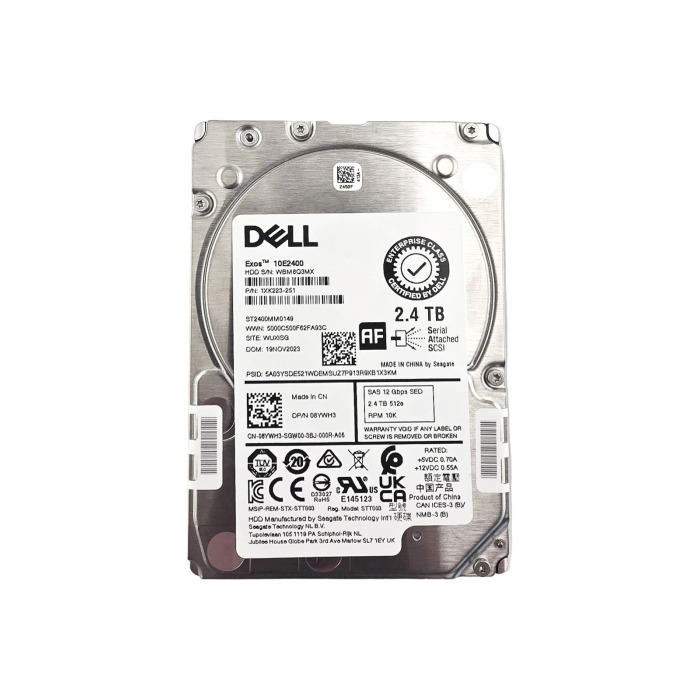 Dysk twardy Dell 2.4TB 10K HDD SAS 12G 2.5" AES-192 512e 256MB 8YWH3