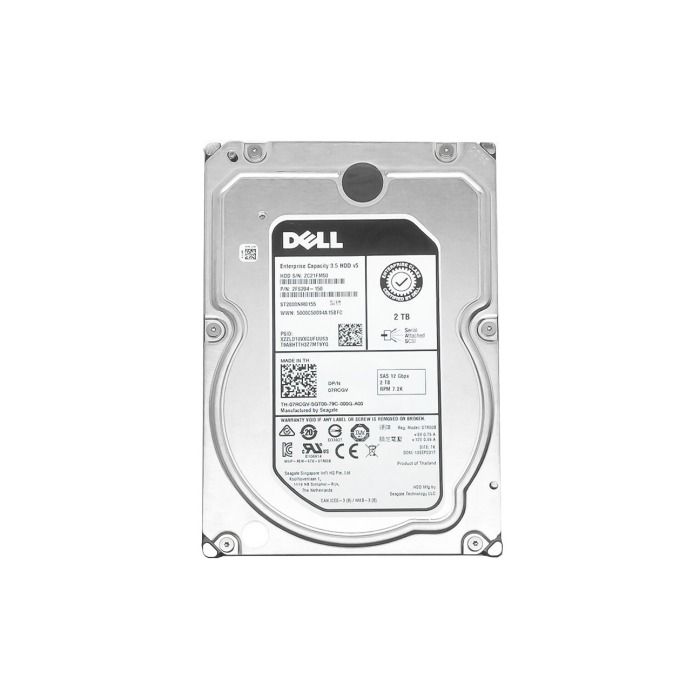 Dysk twardy Dell 2TB 7.2K SAS 12G 3.5" 512n 128MB 7RCGV