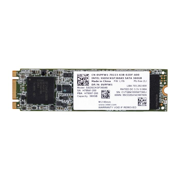 Dysk twardy Dell 360GB SSD mSATA 6G M.2 2280 MLC Brak danych VPFW1