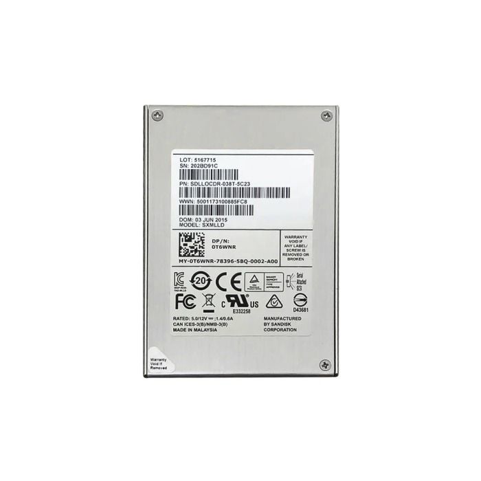 Dysk twardy Dell 3.84TB SSD SAS 6G 2.5" TLC RI T6WNR