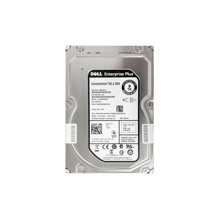 Dysk twardy Dell 3TB 7.2K HDD SAS 6G 3.5" SED-FIPS 140-2 512 64MB 7GR25