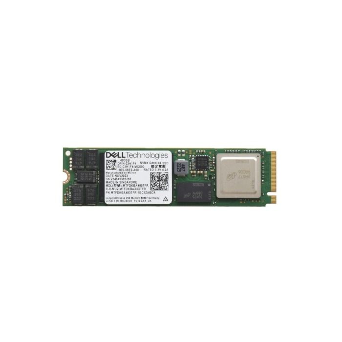 Dysk twardy Dell 480GB SSD NVMe PCIe 4.0x4 M.2 2280 TLC RI 3H1F4