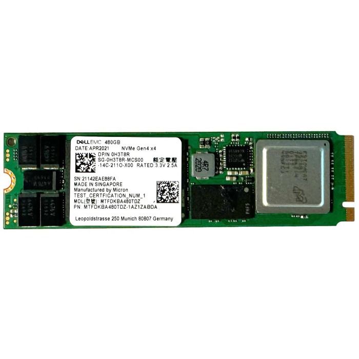 Dysk twardy Dell 480GB SSD NVMe PCIe 4.0x4 M.2 2280 TLC RI H3T8R