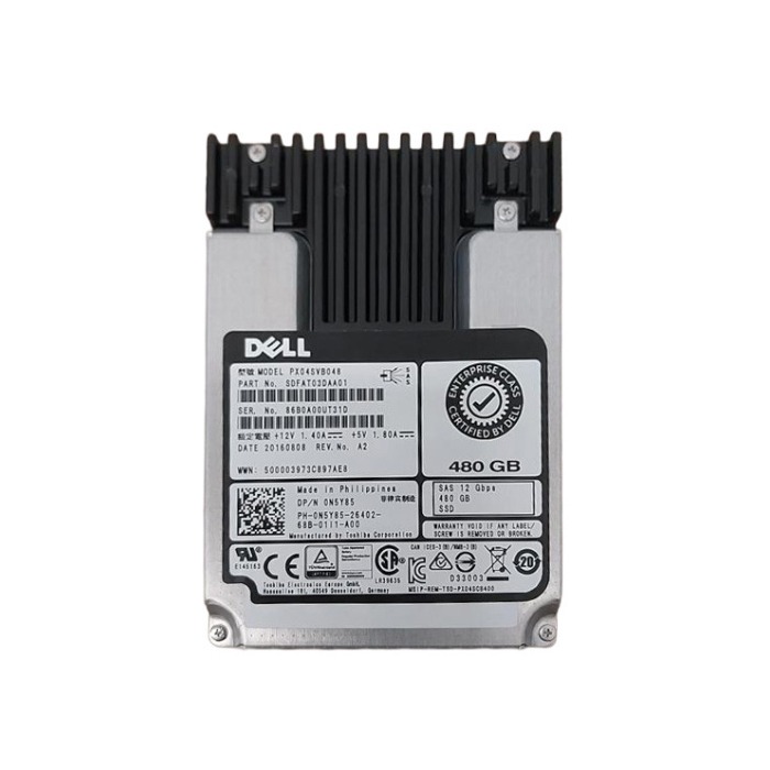 Dysk twardy Dell 480GB SSD SAS 12G 2.5" MLC MU N5Y85