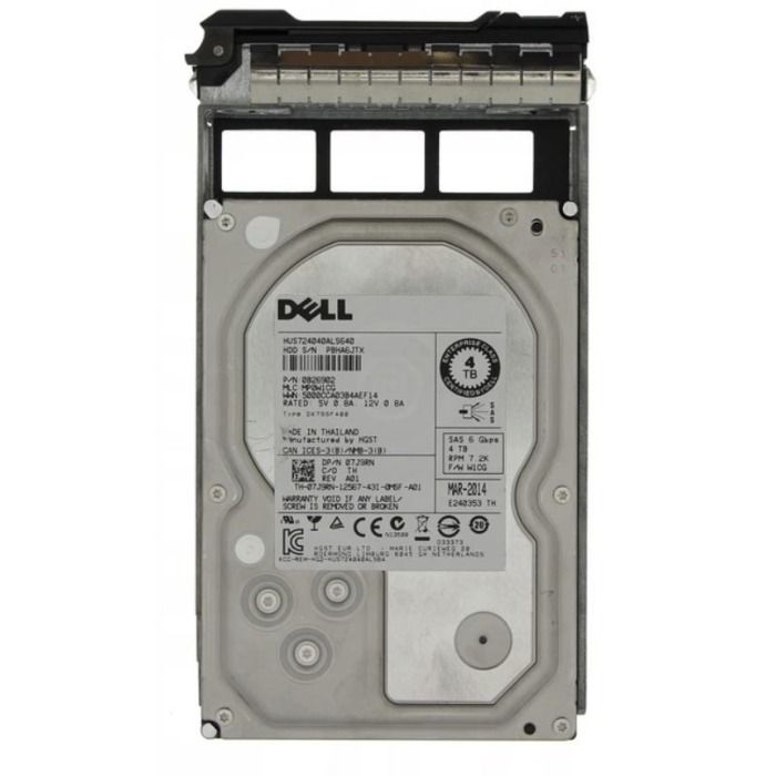 Dysk twardy Dell 4TB 7.2K SAS 6G 3.5 512n 64MB 7J9RN