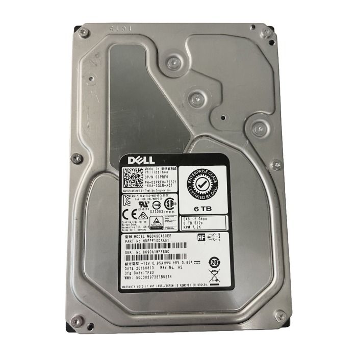 Dysk twardy Dell 6TB 7.2K HDD SAS 12G 3.5" 512e 128MB 3PRF0
