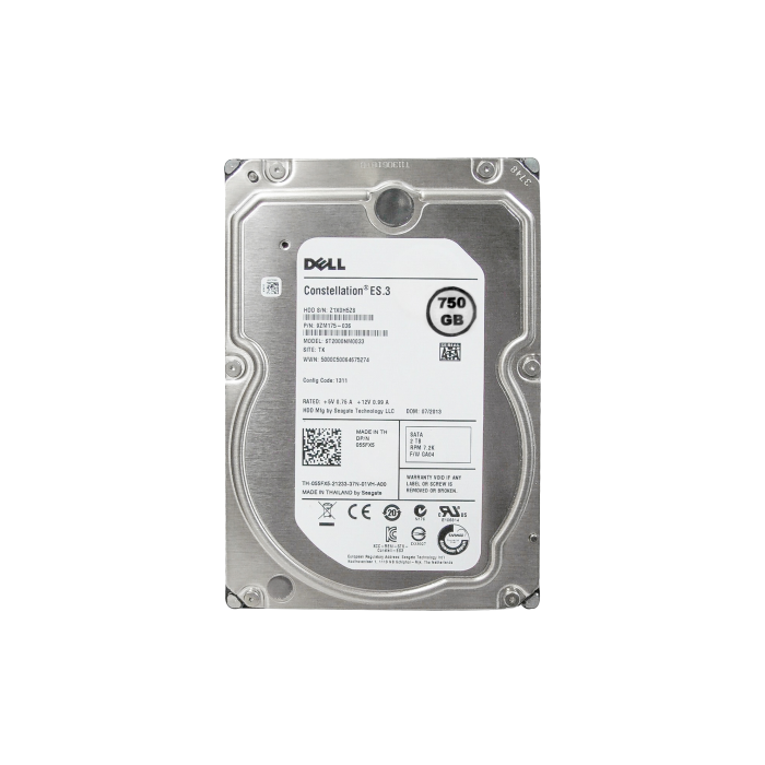 Dysk twardy Dell 750GB 7.2K SATA 6G 3.5 512n 128MB 55FX5-750GB