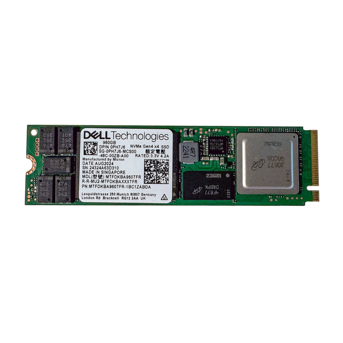 Dysk twardy Dell 960GB SSD NVMe PCIe 4.0 M.2 2280 RI PH7J6