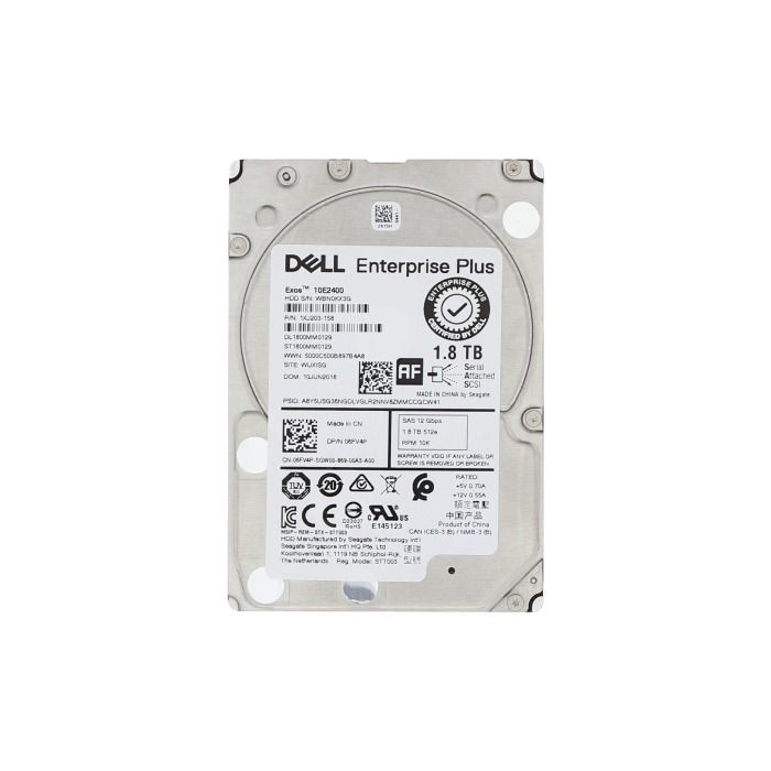 Dysk twardy Dell Compellent 1.8TB 10K SAS 12G 2.5" 512e 256MB 6FV4P-EQL