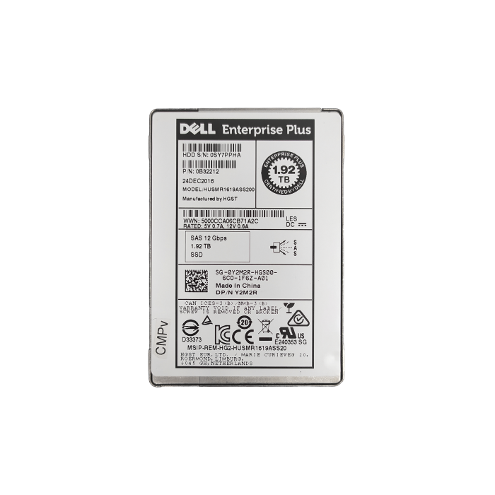 Dysk twardy Dell Compellent 1.92TB SSD SAS 12G 2.5" Y2M2R-CMPv