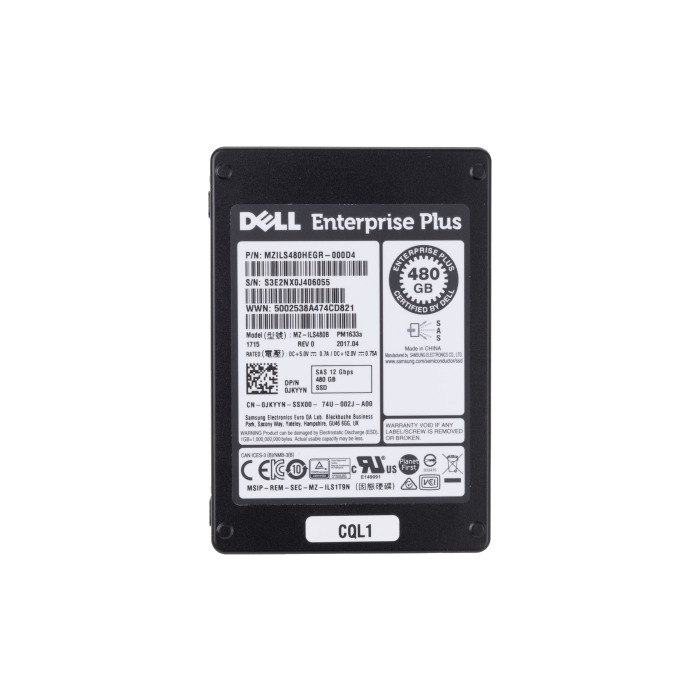 Dysk twardy Dell Compellent 480GB SSD SAS 12G 2.5" RI JKYYN