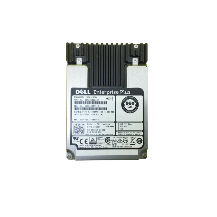 Dysk twardy Dell Compellent 960GB SSD SAS 12G 2.5" RI 93R5Y-CMP+