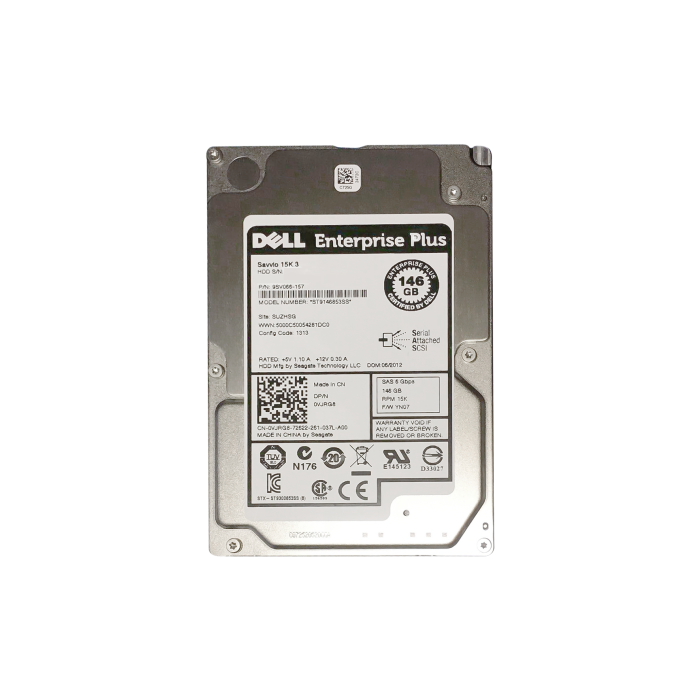 Dysk twardy Dell Equallogic 146GB 15K SAS 6G 2.5" 512n 64MB VJRG8-EQL