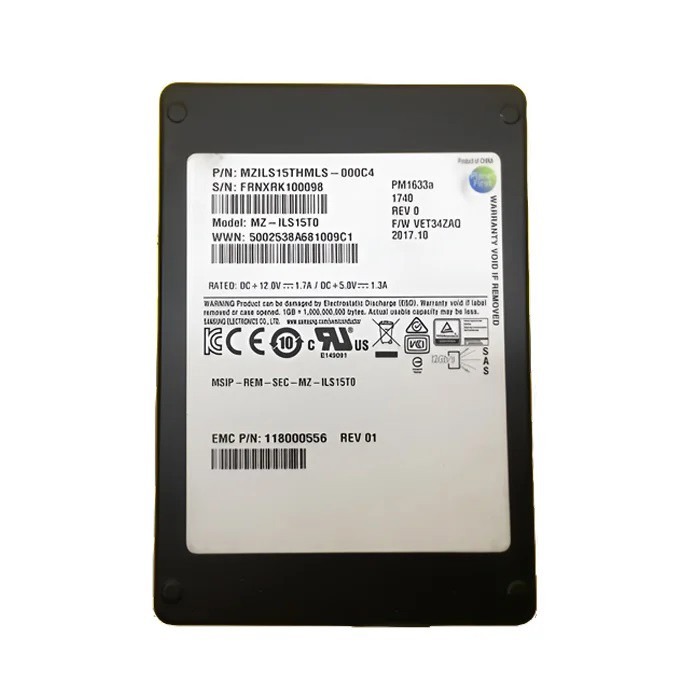 Dysk twardy EMC 15.36TB SSD SAS 12G 2.5" TLC RI 118000556