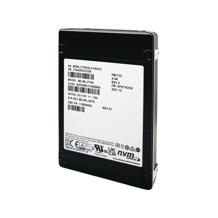 Dysk twardy EMC 7.68TB SSD NVMe PCIe 4.0x4 U.2 2.5" V-NAND TLC RI 118000836