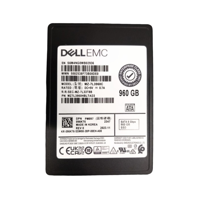 Dysk twardy EMC 960GB SSD SATA 6G 2.5" V-NAND TLC MU 96KT6