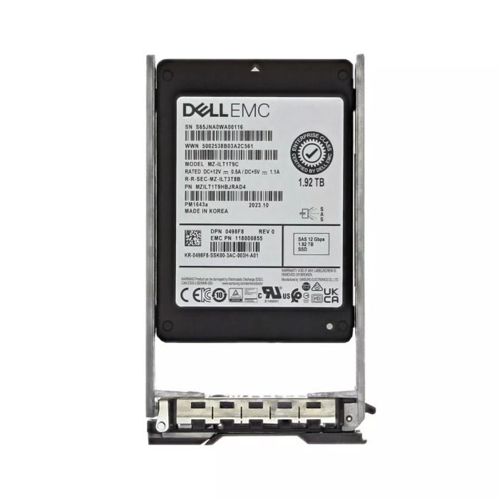 Dysk twardy EMC Compellent 1.92TB SSD SAS 12G 2.5" RI 498F8-CMPv