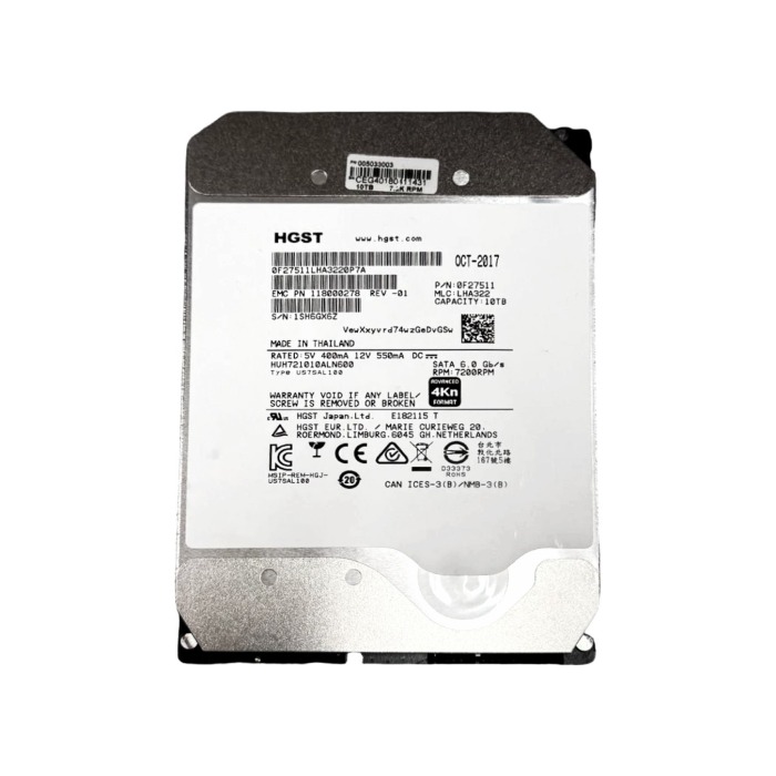 Dysk twardy EMC Isilon 10TB 7.2K HDD SATA 6G 3.5" 4KN 256MB 005033003