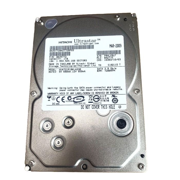 Dysk twardy Hitachi 1TB 7.2K HDD SATA 3G 3.5" 512e 32MB 0A35772