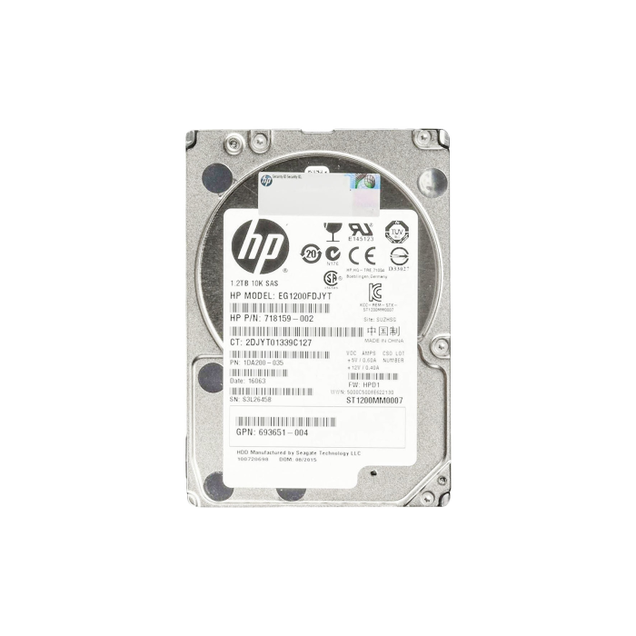 Dysk twardy HPE 1.2TB HDD SAS 6G 2.5" 718159-002