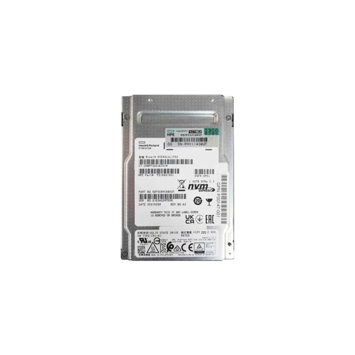 Dysk twardy HPE 1.92TB SSD NVMe PCIe 4.0 U.3 2.5" 3D TLC RI AES-256 P21842-001