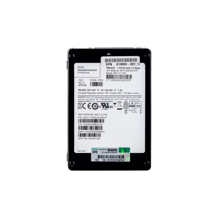 Dysk twardy HPE 1.92TB SSD SAS 12G 2.5" TLC 810868-001