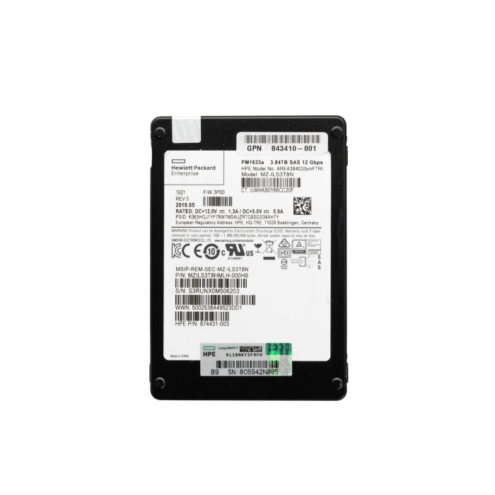 Dysk twardy HPE 3.84TB SSD SAS 12G 2.5" RI 874431-003