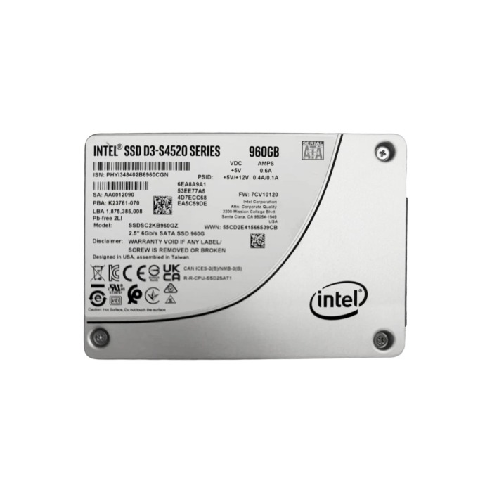 Dysk twardy Intel 960GB SSD SATA 6G 2.5" 3D TLC MU SSDSC2KB960GZ1Z