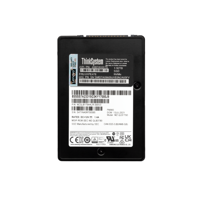 Dysk twardy Lenovo 1.92TB SSD NVMe PCIe 3.0x4 2.5" 1P4XB7A10175