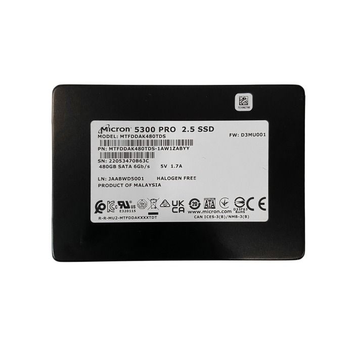 Dysk twardy Micron 480GB SSD SATA 6G 2.5" TLC MTFDDAK480TDS-1AW1ZABYY
