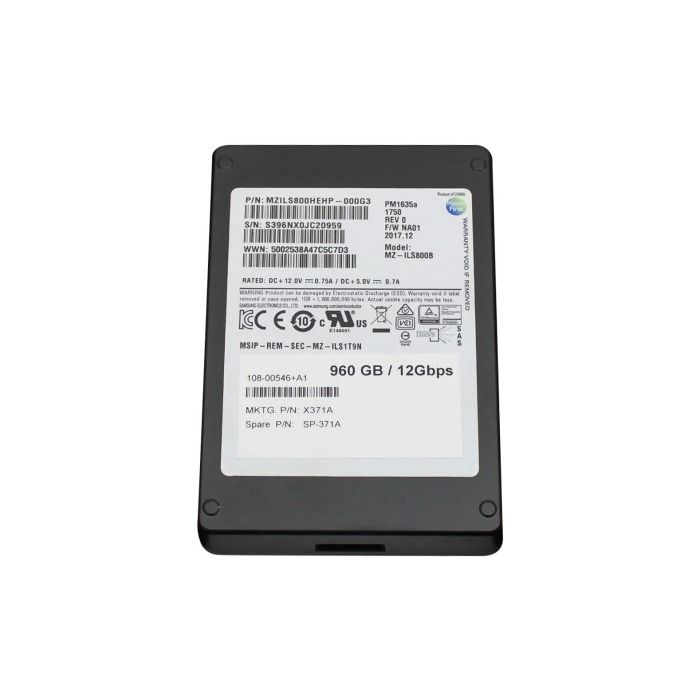 Dysk twardy NetApp Samsung 960GB SSD SAS 12G 2.5" TLC RI 108-00546+A1