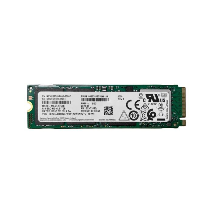 Dysk twardy Samsung 256GB SSD NVMe M.2 2280 TLC MZVLB256HBHQ-00007