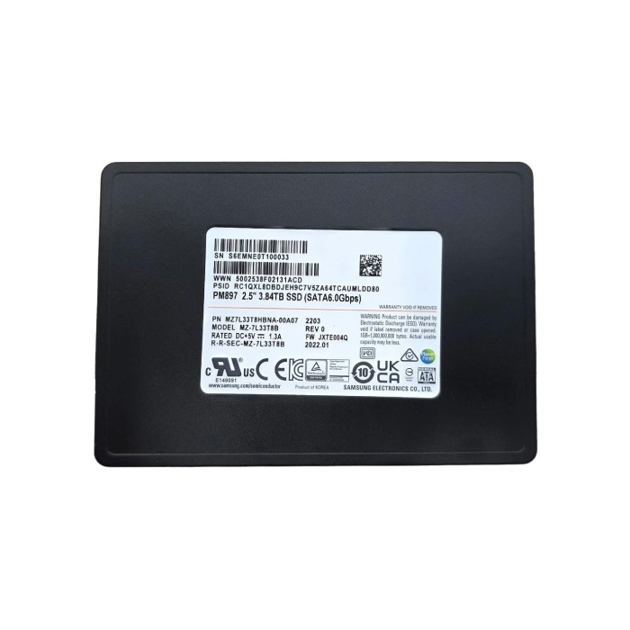 Dysk twardy Samsung 3.84TB SSD SATA 6G 2.5" V-NAND TLC WI 512b MZ7L33T8HBNA-00A07
