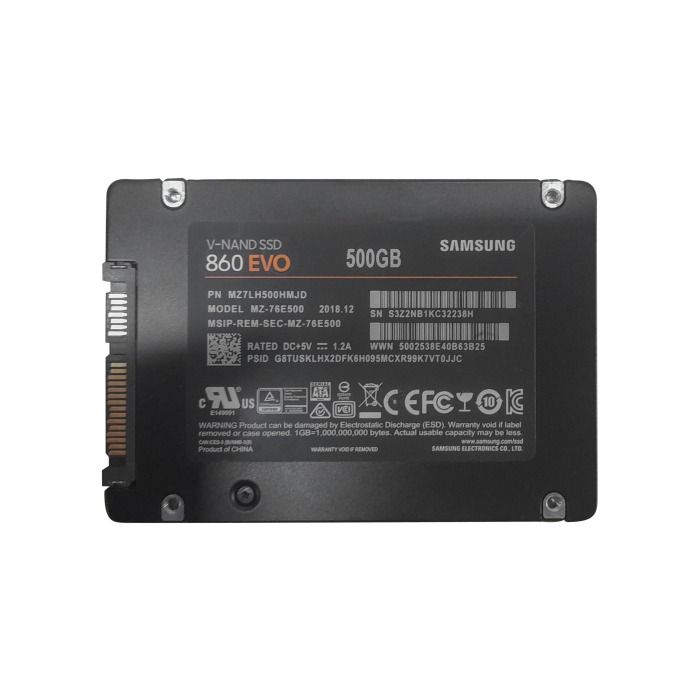 Dysk twardy Samsung 500GB SSD SATA 6G 2.5" MLC MZ7LH500HMJD