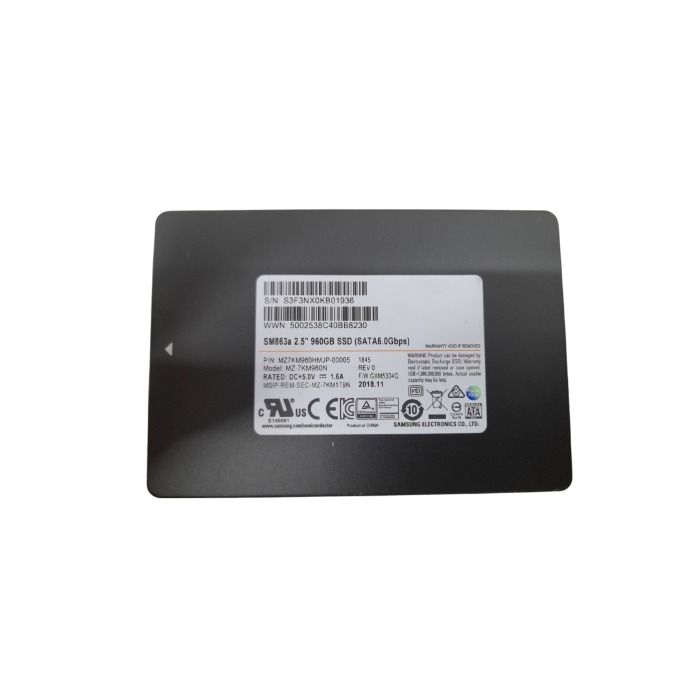 Dysk twardy Samsung 960GB SSD SATA 6G 2.5" MZ7KM960HMJP-00005