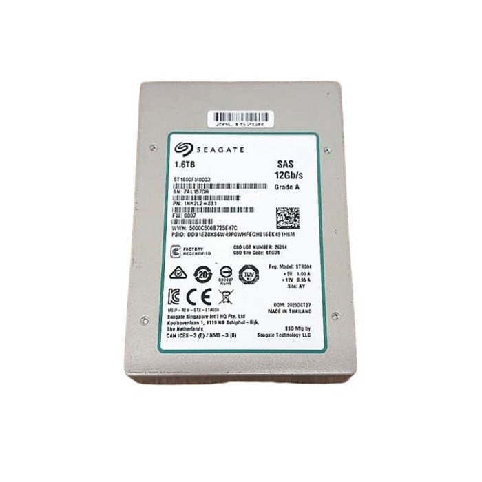 Dysk twardy Seagate 1.6TB SSD SAS 12G 2.5" eMLC WI 512e ST1600FM0003